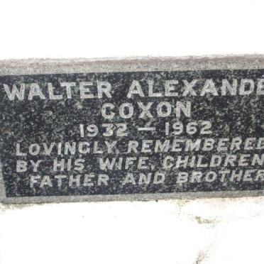 COXON Walter Alexander 1932-1962