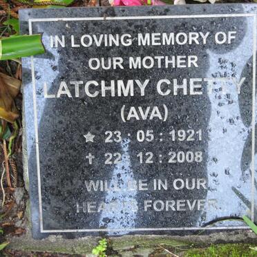 CHETTY Latchmy 1921-2008