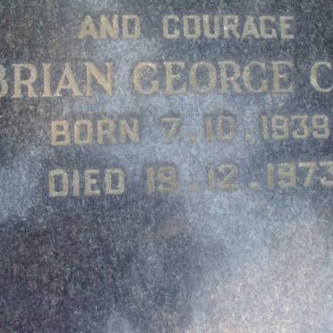 COX Brian George 1939-1973