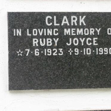 CLARK Ruby Joyce 1923-1990