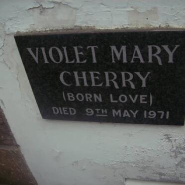 CHERRY Violet Mary nee LOVE -1971