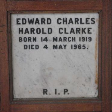 CLARKE Edward Charles Harold 1919-1965