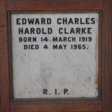 CLARKE Edward Charles Harold 1919-1965