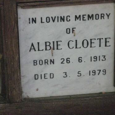 CLOETE Albie 1913-1979