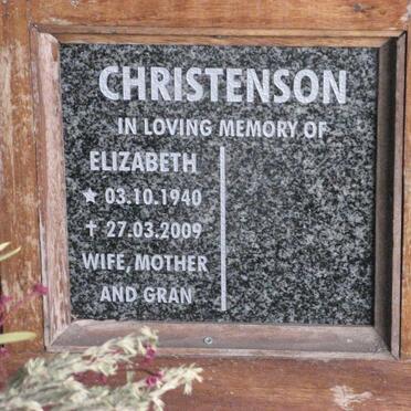 CHRISTENSON Elizabeth 1940-2009