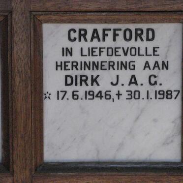 CRAFFORD Dirk J.A.G. 1946-1987