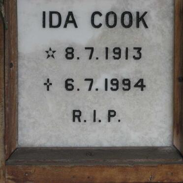 COOK Ida 1913-1994