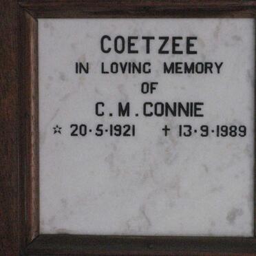 COETZEE C.M. 1921-1989