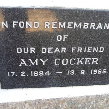 COCKER Amy 1884-1966