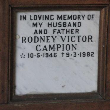 CAMPION Rodney Victor 1946-1982