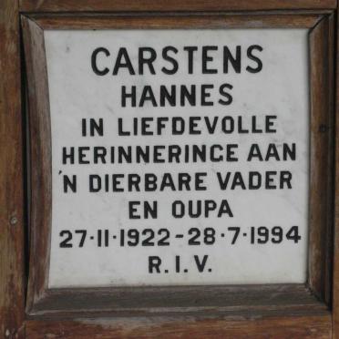 CARSTENS Hannes 1922-1994