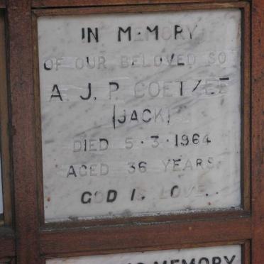 COETZEE A.J.P. -1964