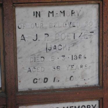 COETZEE A.J.P. -1964