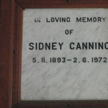 CANNING Sidney 1893-1972