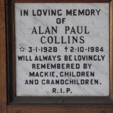 COLLINS Alan Paul 1928-1984