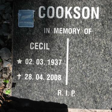 COOKSON Cecil 1937-2008