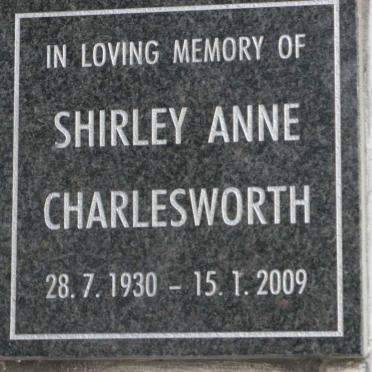 CHARLESWORTH Shirley Anne 1930-2009