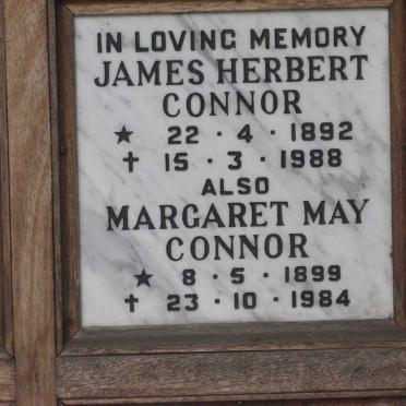 CONNOR James Herbert 1892-1988 &amp; Margaret May 1899-1984