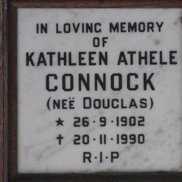 CONNOCK Kathleen Athele nee DOUGLAS 1902-1990