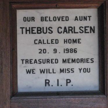 CARLSEN Thebus -1986