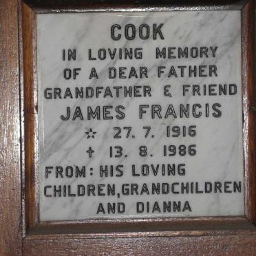 COOK James Francis 1916-1986