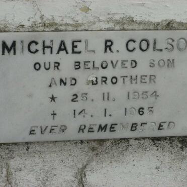 COLSON Michael R. 1954-1965