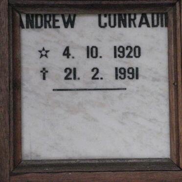 CONRADIE Andrew 1920-1991