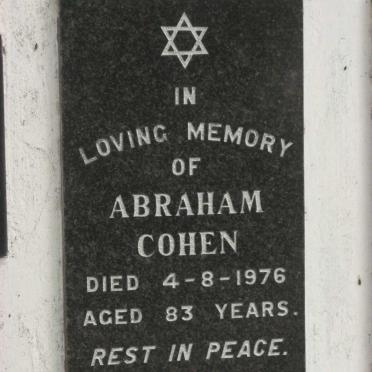 COHEN Abraham -1976