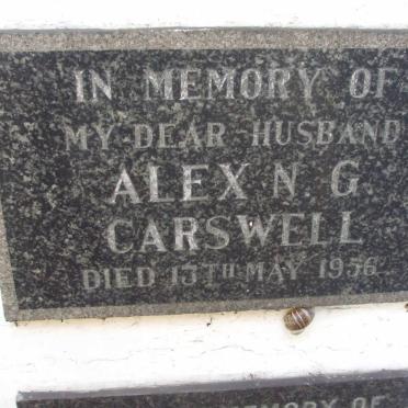 CARSWELL Alex N.G. -1956