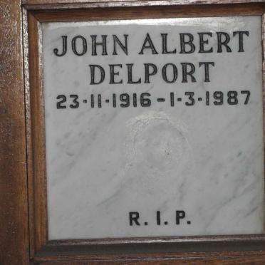 DELPORT John Albert 1916-1987