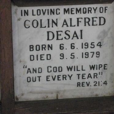 DESAI Colin Alfred 1954-1979