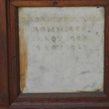 DOMMISSE Dorothy Elaine 1900-1953