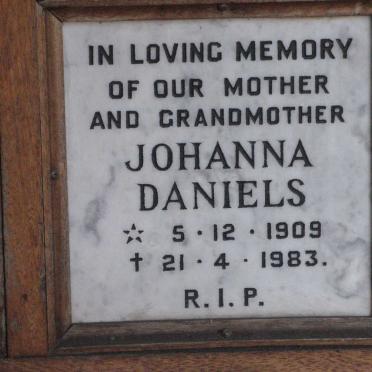 DANIELS Johanna 1909-1983