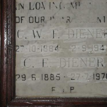 DIENER C.W.F. 1884-1948 &amp; C.E. 1885-1970