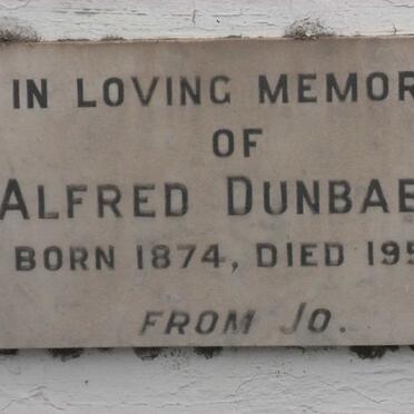 DUNBABIN Alfred 1874-1954