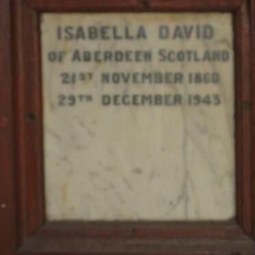 DAVID Isabella 1860-1943