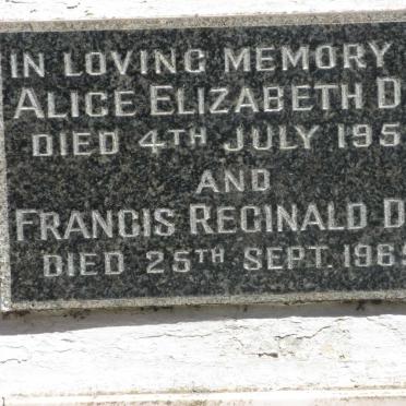 DAY Francis Reginald -1965 &amp; Alice Elizabeth -1957