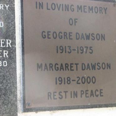 DAWSON George 1913-1975 &amp; Margaret 1918-2000
