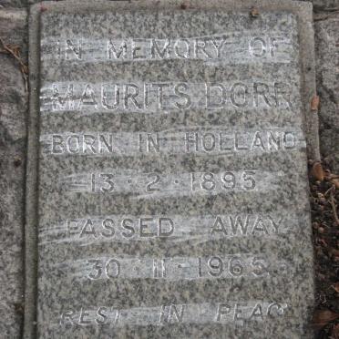 DORR Maurits 1895-1965