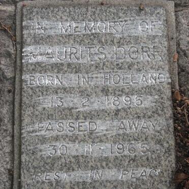 DORR Maurits 1895-1965