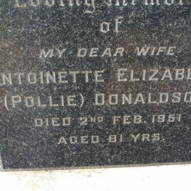 DONALDSON Antoinette Elizabeth -1951