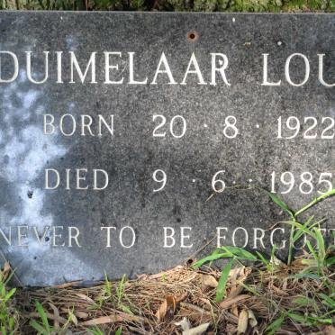 DUIMELAAR Louis 1922-1985