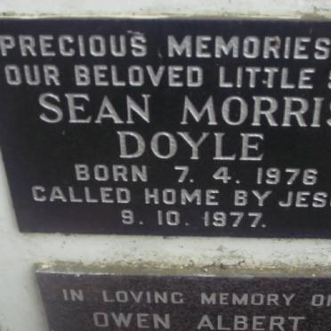 DOYLE Sean Morris 1976-1977