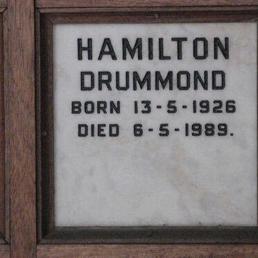 DRUMMOND Hamilton 1926-1989