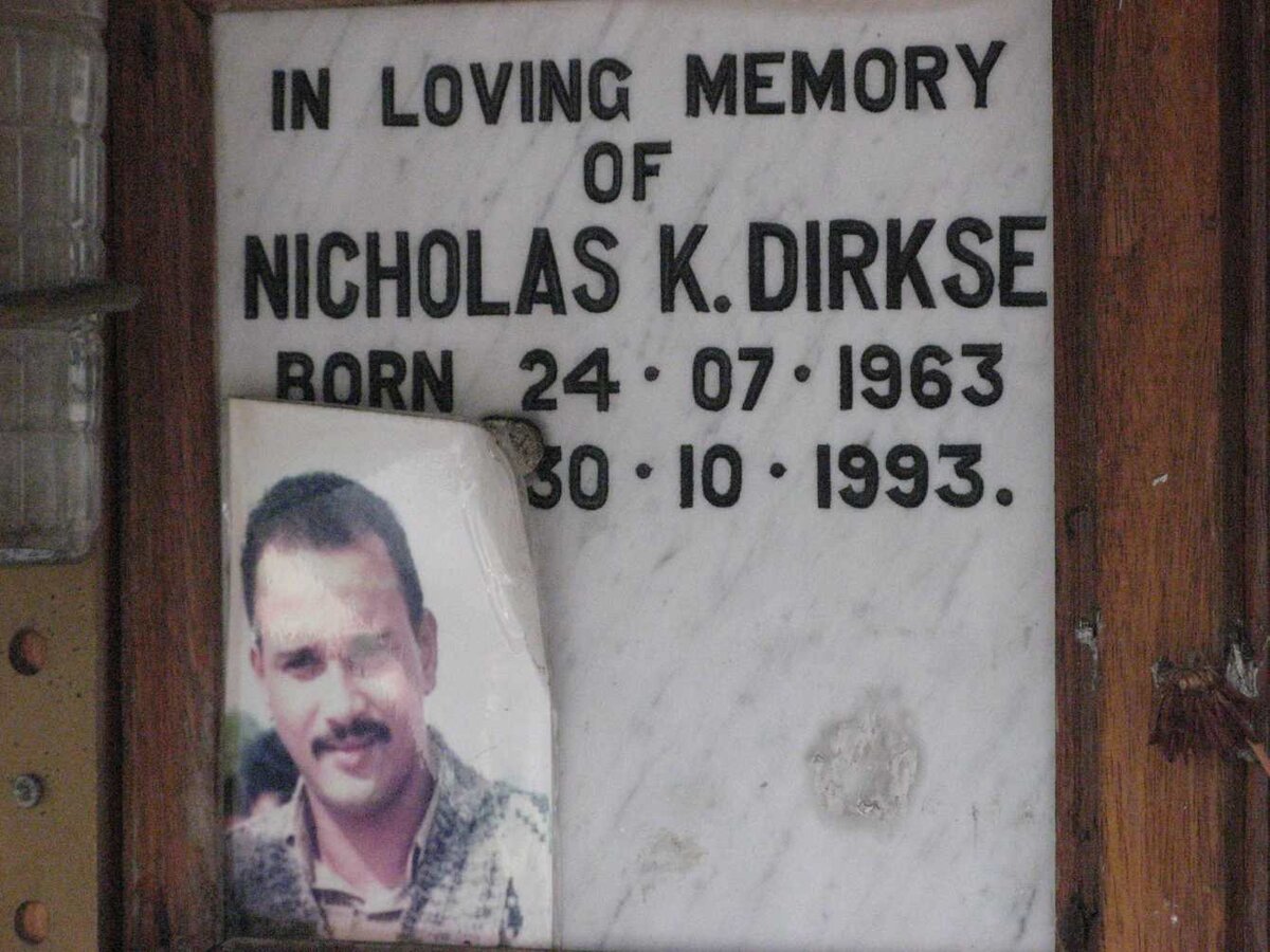 DIRKSE Nicholas K. 1963-1993