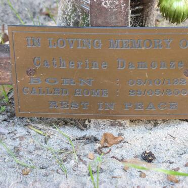 DAMONZE Catherine 1925-2007