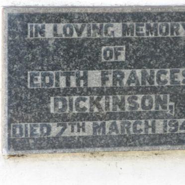 DICKINSON Edith Frances -1942