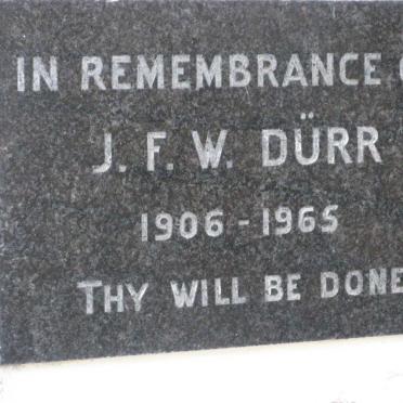 DURR J.F.W. 1906-1965
