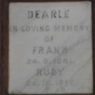 DEARLE Frank -1941 &amp; Ruby -19??