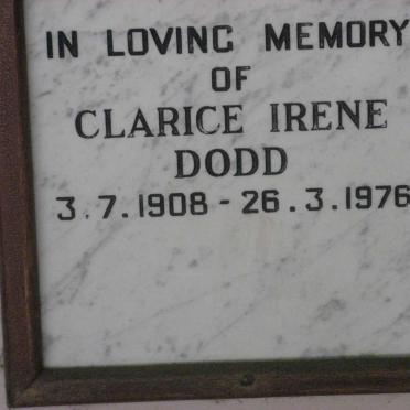 DODD Clarice Irene 1908-1976